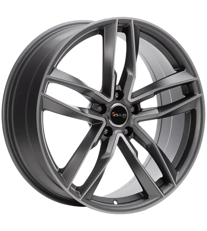 AVUS Racing AF16 - Matt Anthracite Polished 7,50x17 5x112,00 ET29,00