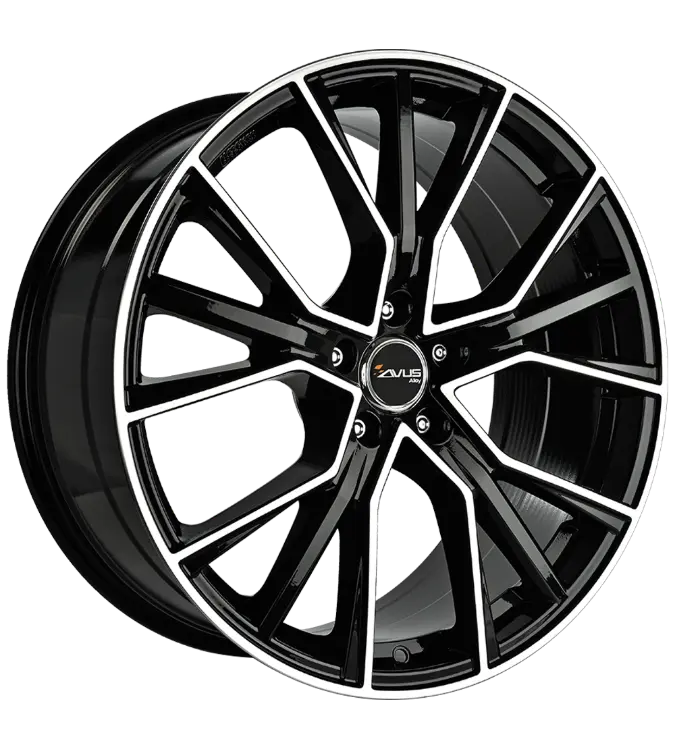 AVUS Racing AF18 - Black Polished 8,00x18 5x112,00 ET48,00