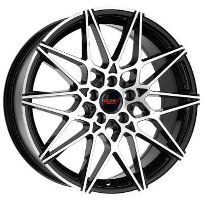SECRET WHEELS SW2 Black Polished 8,00x18 5x112,00 ET45,00