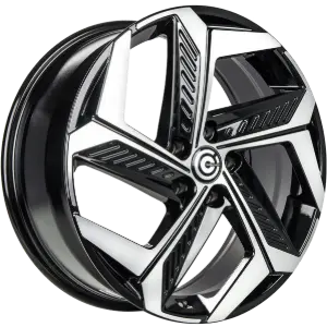 Carbonado Arctic Black Polished 7,00x18 5x114,30 ET50,00