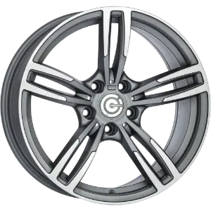Carbonado Diamond Matt Anthracite Polished 8,00x17 5x120,00 ET33,00