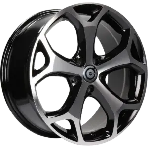 Carbonado Las Vegas Black Polished 8,00x18 5x108,00 ET50,00