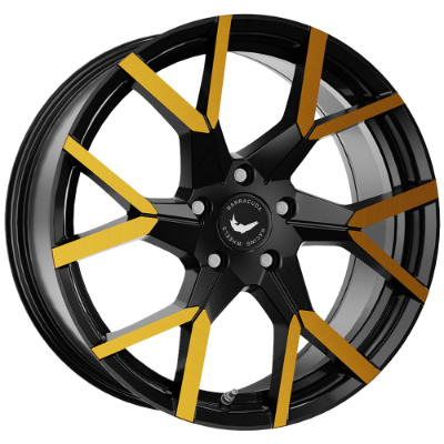Barracuda TZUNAMEE EVO Gloss Black Gold 8,00x18 5x100,00 ET43,00