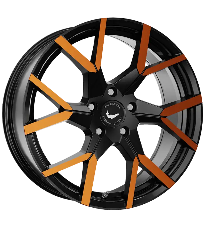 Barracuda TZUNAMEE EVO Gloss Black Orange 8,00x18 5x100,00 ET43,00