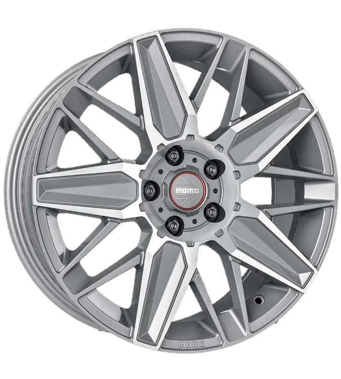 MOMO Evoluzione Matt Titan Silver Polished 8,00x18 5x112,00 ET42,00