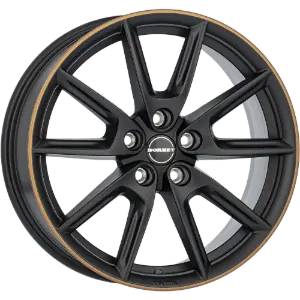 Borbet LX18 black matt rim copper 8,00x18 5x112,00 ET40,00