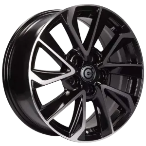 Carbonado Dynasty Black Polished 7,00x17 5x114,30 ET40,00