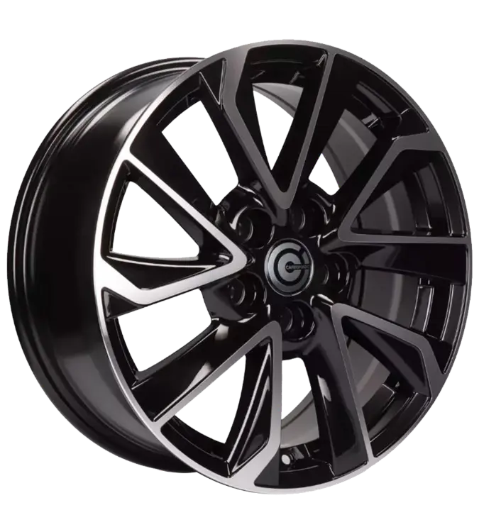 Carbonado Dynasty Black Polished 7,00x17 5x114,30 ET40,00