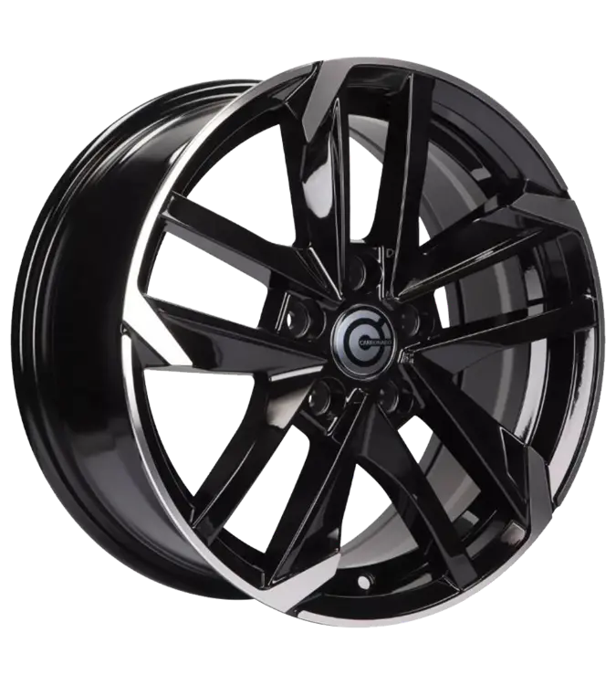 Carbonado Rennes Black Polished 7,00x16 5x108,00 ET40,00