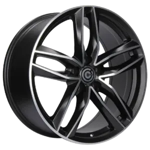 Carbonado Style Matt Black Polished 8,00x18 5x112,00 ET35,00