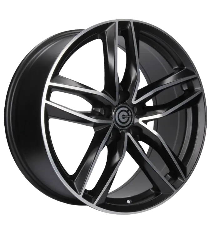 Carbonado Style Matt Black Polished 8,00x18 5x112,00 ET35,00