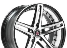 AXE Wheels EX20 Black Polished Face and Barrel