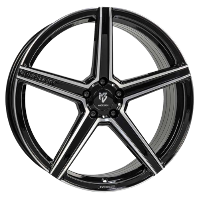 mbDESIGN KV1S Black Polished 9,50x20 5x112,00 ET25,00