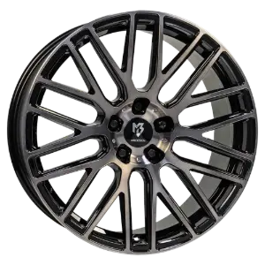 mbDESIGN KV4 Black Polished 8,50x18 5x112,00 ET45,00
