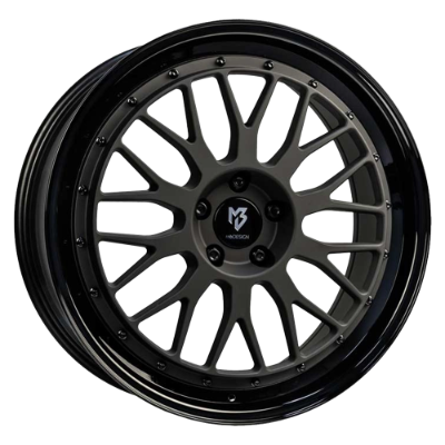 mbDESIGN LV1 Matt Black Lip Black 7,00x17 4x100,00 ET45,00