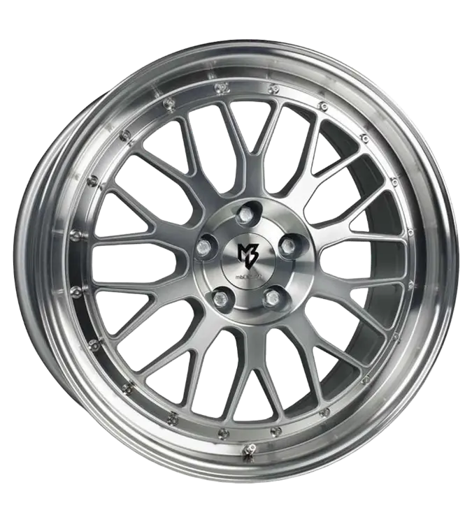 mbDESIGN LV1 Silver Polished 7,50x18 4x100,00 ET45,00