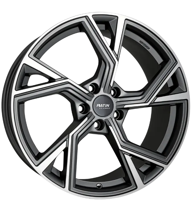 PLATIN Wheels P 100 Matt Anthracite Polished 8,50x19 5x112,00 ET48,00