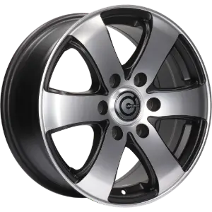 Carbonado Mammuth Matt Black Polished 7,00x16 6x130,00 ET50,00