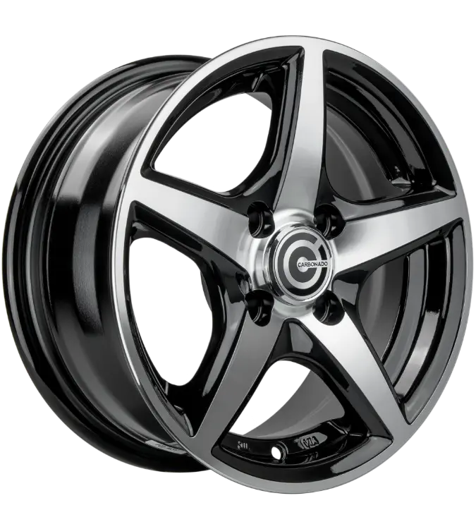 Carbonado Crow Black Polished 5,50x13 4x98,00 / 4x100,00 ET30,00