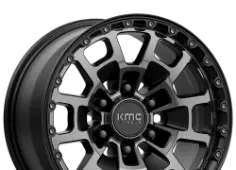 KMC Wheels SUMMIT Satin Black Tint Gray