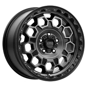 KMC Wheels TREK Satin Black Tint Gray 9,00x17 5x127,00 ET18,00