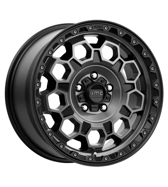 KMC Wheels TREK Satin Black Tint Gray 9,00x17 5x127,00 ET18,00