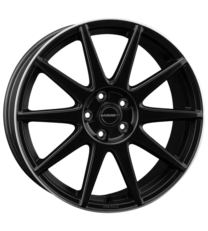 Borbet GTX black matt rim silver 8,00x19 5x108,00 ET42,00