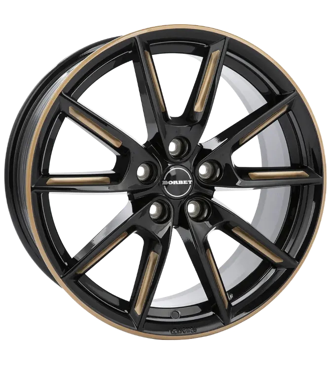 Borbet LX19 black gold spoke rim 8,00x19 5x112,00 ET40,00