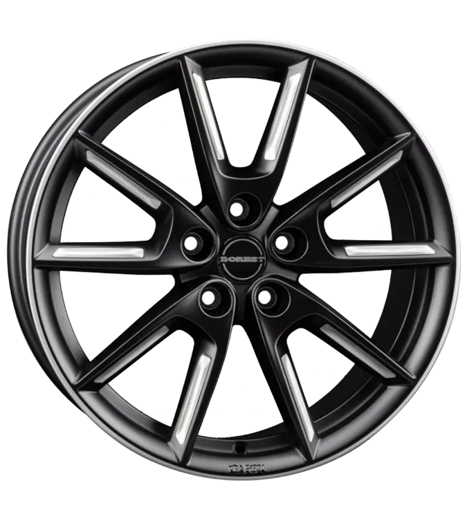 Borbet LX19 black matt silver spoke rim 8,00x19 5x112,00 ET44,00