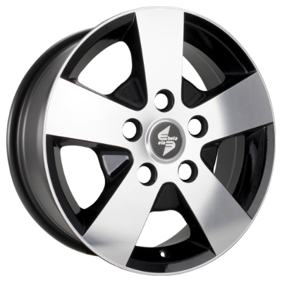 Eta Beta Atria Matt Black Polished 6,50x16 5x120,00 ET45,00