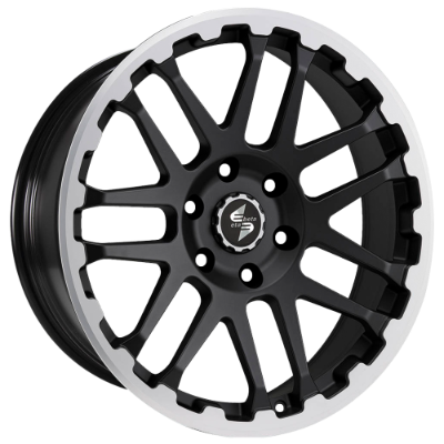 Eta Beta Combat Matt Black Lip Cap Polished 9,00x20 5x120,00 ET42,00
