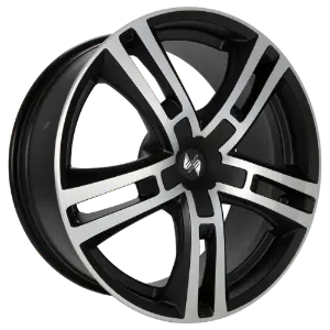 Eta Beta Uriel Matt Black Polished Cap Black 10,00x22 5x120,00 ET40,00