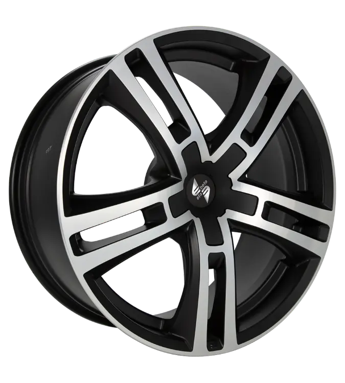 Eta Beta Uriel Matt Black Polished Cap Black 10,00x22 5x120,00 ET40,00