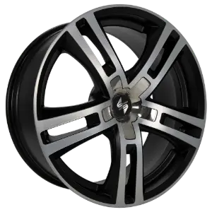 Eta Beta Uriel Matt Black Polished Cap Inox 10,00x22 5x112,00 ET40,00