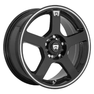MOTEGI RACING FS5 Gloss Black Lip Machined 7,00x16 5x100,00 ET40,00