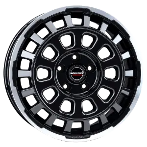 Borbet CW7 black rim polished 7,50x18 5x118,00 ET53,00