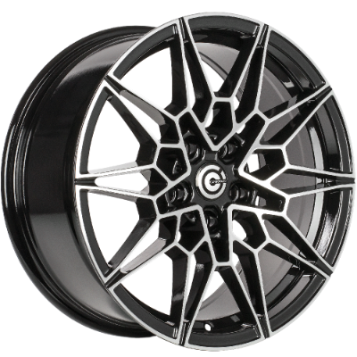 Carbonado Solid Black Polished 8,00x18 5x112,00 ET30,00