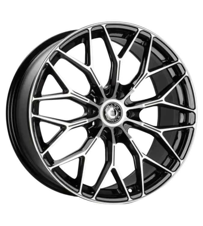 WRATH WHEELS WF-16 Black Polished 8,00x18 5x112,00 ET38,00