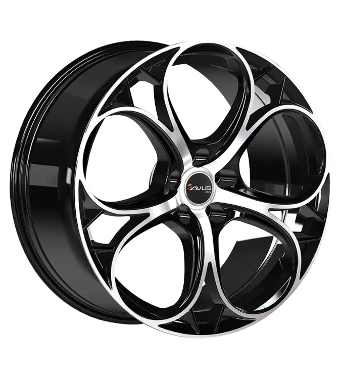 AVUS Racing AC-520 - Black Polished 7,50x17 5x110,00 ET30,00