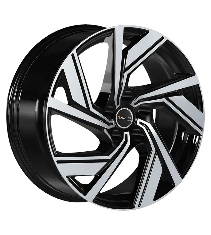 AVUS Racing AC-521 - Black Polished 7,50x18 5x108,00 ET49,50