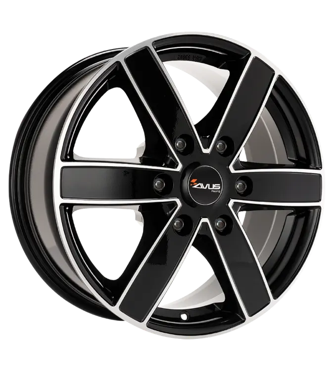 AVUS Racing AC-V61 - Black Polished 6,50x16 6x125,00 ET68,00