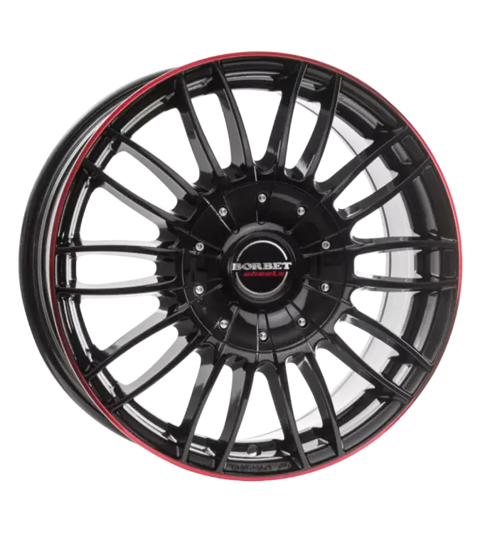 Borbet CW3 black glossy red ring 7,50x18 6x139,70 ET50,00
