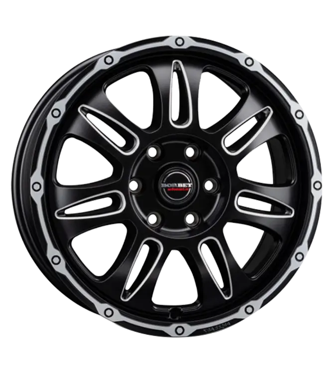 Borbet CW8 black rim window polished matt 8,00x18 5x114,30 ET38,00