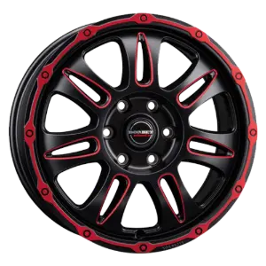 Borbet CW8 red rim window polished matt 8,00x18 5x118,00 ET50,00