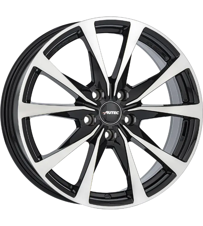 Autec Brixen Black Polished 6,50x16 5x114,30 ET32,00