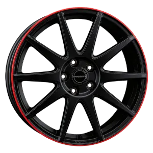 Borbet GTX black matt rim red 8,00x19 5x114,30 ET50,00