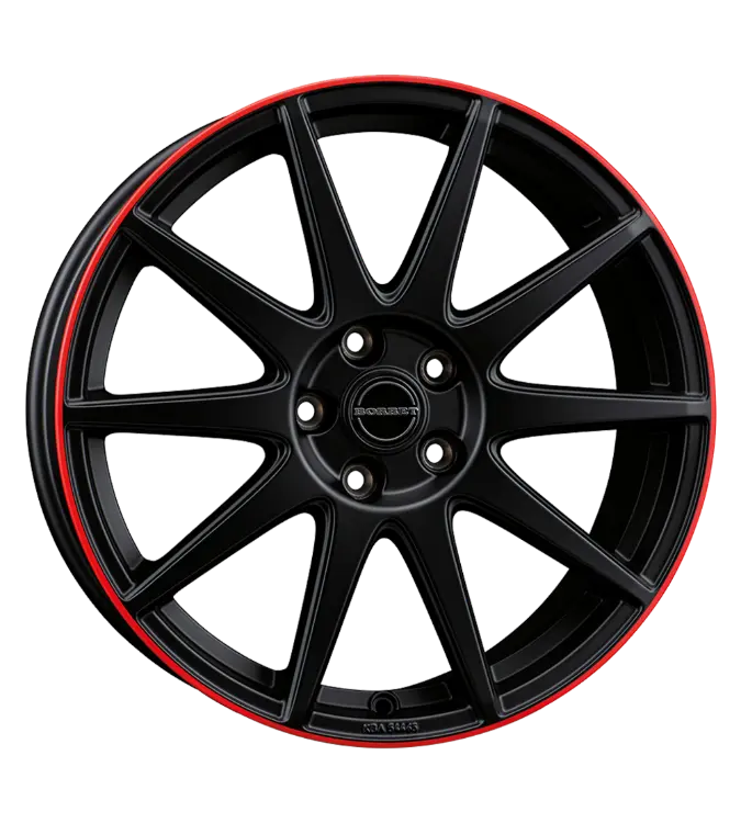 Borbet GTX black matt rim red 8,00x19 5x114,30 ET50,00