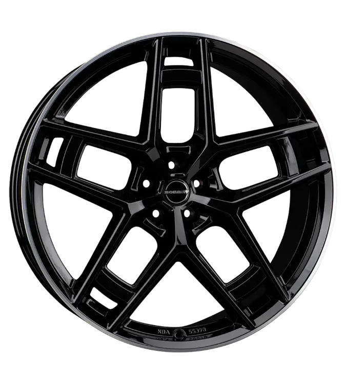 Borbet TF black rim polished glossy 10,50x24 5x112,00 ET40,00