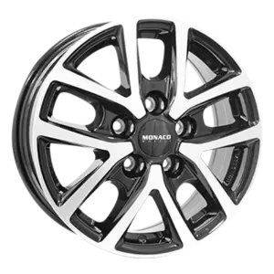 MONACO WHEELS CL2T Black Polished 6,50x16 5x160,00 ET60,00