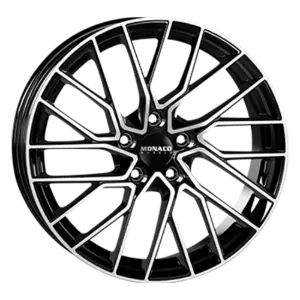 MONACO WHEELS Grand Prix 11 Black Polished 8,00x18 5x108,00 ET45,00